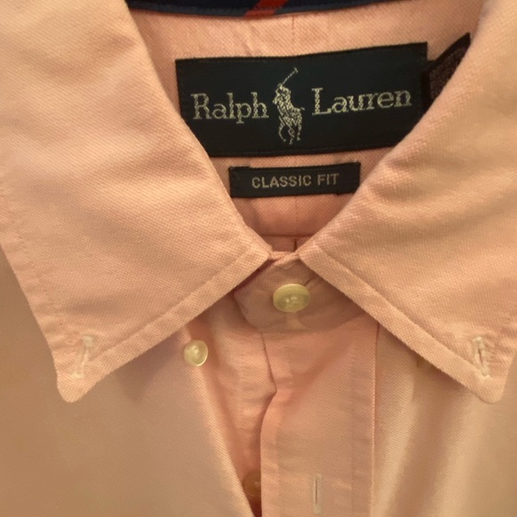 Ralph Lauren Pink Dress Shirt, mens’ size small - Picture 2 of 2